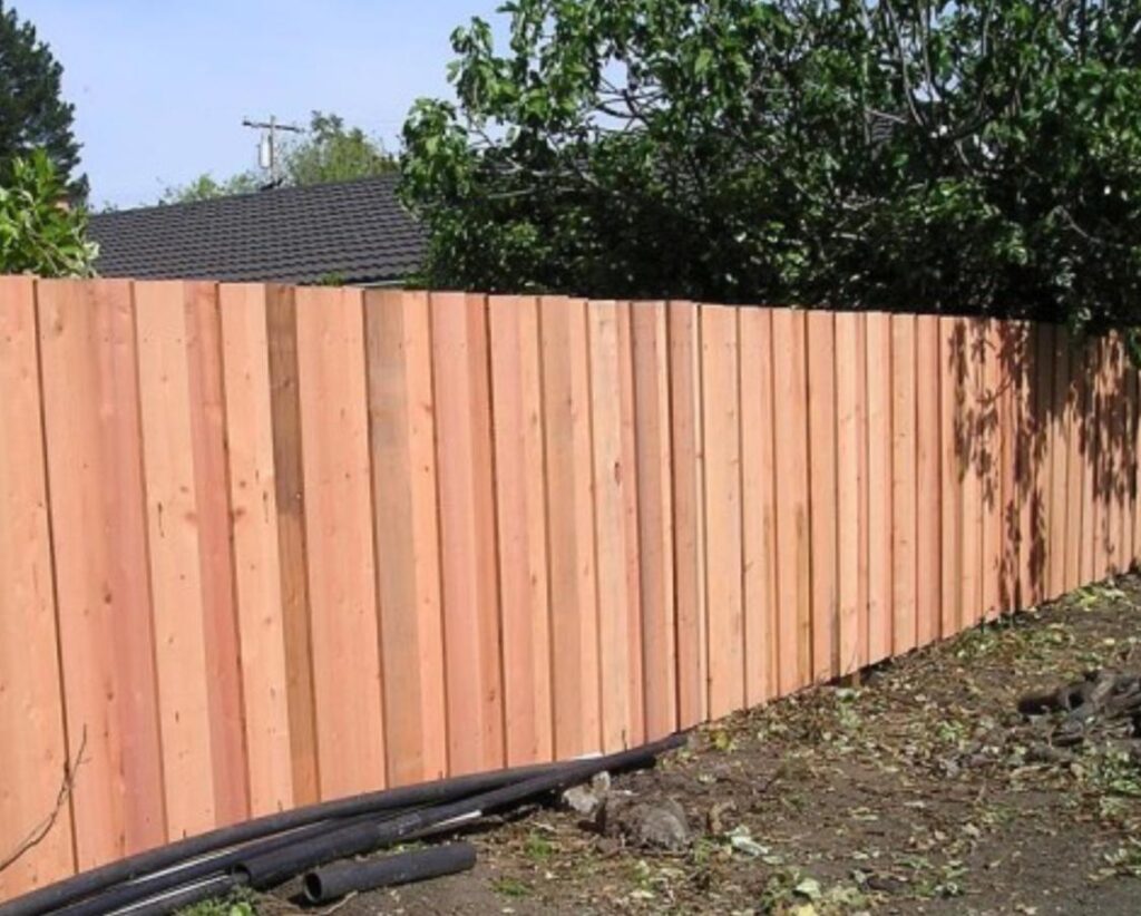 Nail-on flat top fence