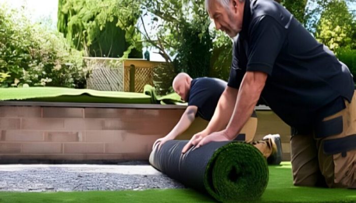 Artificial turf installation in the Bay Area